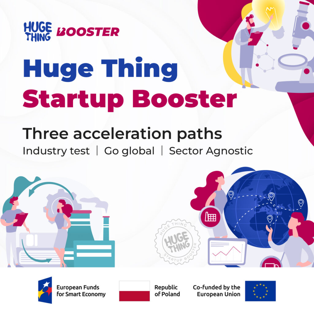 Grafika reklamująca Huge Thing Startup Booster