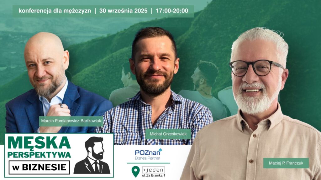 plansza z sylwetkami 3 prelegentów i informacjami gdzie i kiedy odbędzie się konferencja - wszystkie informacje są w artykule