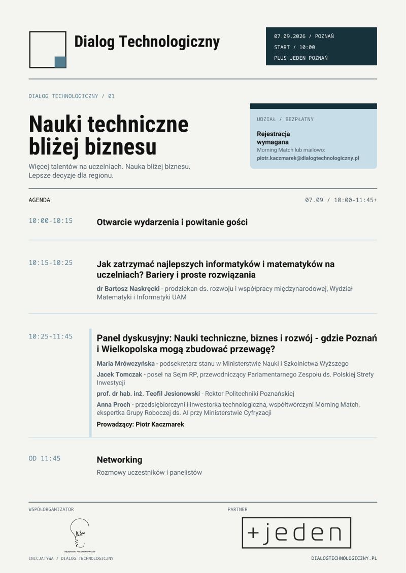 plansza z programem konferencji